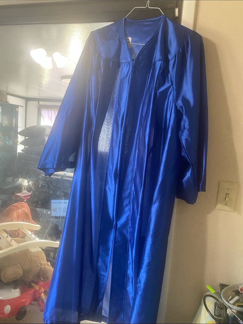 Classic Men's Graduation Gown in Royal Blue